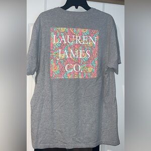 Lauren James Gray Short Sleeve Tee